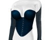 Aqua Corset Top