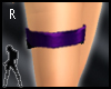 ~ Purple leather garter