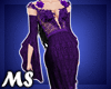 MS Flower Gown Purple