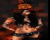 Black ORANGE WITCH Hats FLAMES FIRE Halloween Costumes