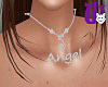Angel Silver F necklace