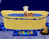 Bath Tub Blue Gold