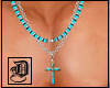 Turquoise Cross Necklace