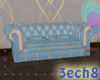 Blue & Gold Luxury Couch