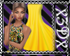 Yellow & Black Tina Gown