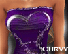 Open Heart Purple Curvy
