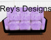 Lavender and Black Couch