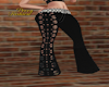 designer black flares