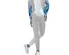 *Blue Flower Spring Suit