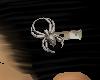 silver spider hair clip