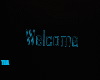 Teal "Welcome"neon