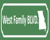 West family BLVD sign
