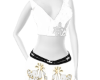 White Capris Cut fit RL