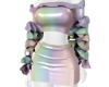 Holo Ruffle PVC Dress