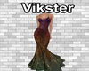 v shimmer gown