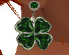 Emerald Clover Earrings