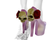 Violet Rose Skull Shoes