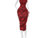 Red snake dress
