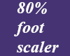 *M* 80% foot scaler