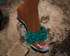 !C-Sexy Teal Slippers