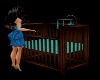Teal Baby Crib