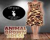 Animal Brown Dress