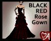 .a Roses Gown - BLK/RED