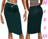 Pencil skirt in teal 