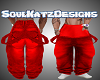 Red Baggy Jeans V2 M