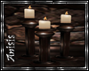 Candle Trio Brown 