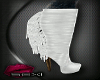 ~sexi~White Fringed Boot