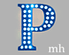 Blue Letter P