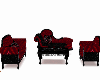 gothic rose couch set
