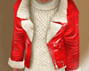 W4 red leather jacket