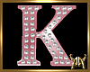 Marquee Letter K Pink