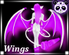 Purple and white wings