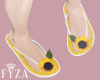 Kid Sunflower Flip Flops
