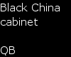 Q~Black China Cabinet