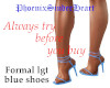 Formal lgt blue shoes