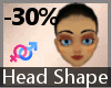 Head Shape -30% F A