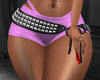 Shorts pink&belt B