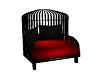 red/black pvc chair