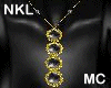M~Black/gold necklace