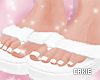 White Fur Slides