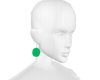 ul⇝ Green Fur Earrings