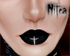 N | Metal cross lips