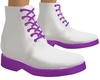 Purple Frill Boots