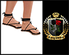 LV  Bran Black Sandals
