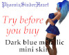 Dk blu metallic mini