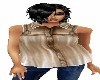 BROWN CHIFFON SHIRT